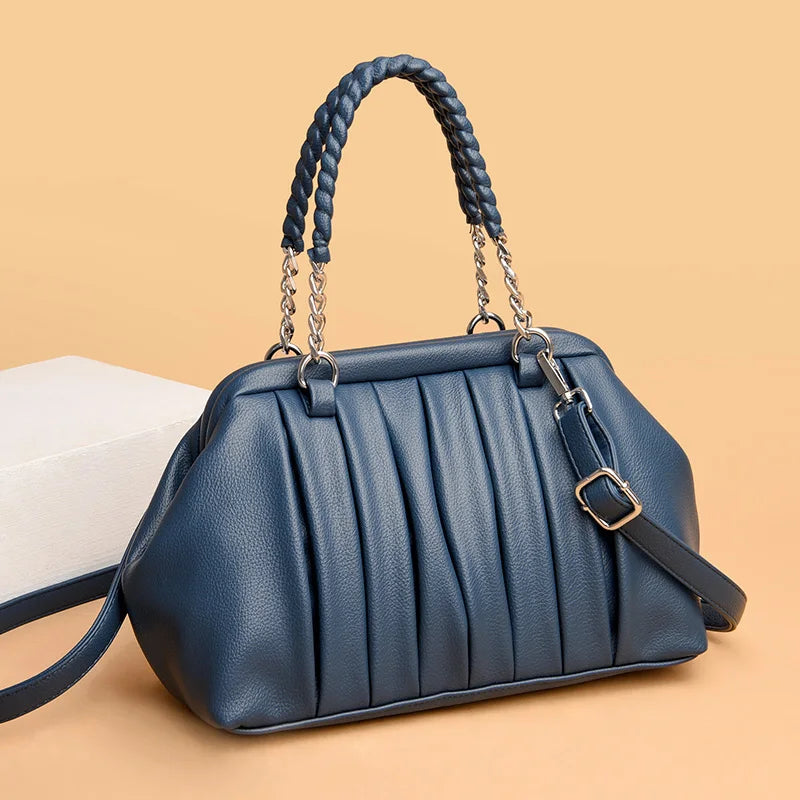 Premium Large Leather Women’s Vintage Tote Bag