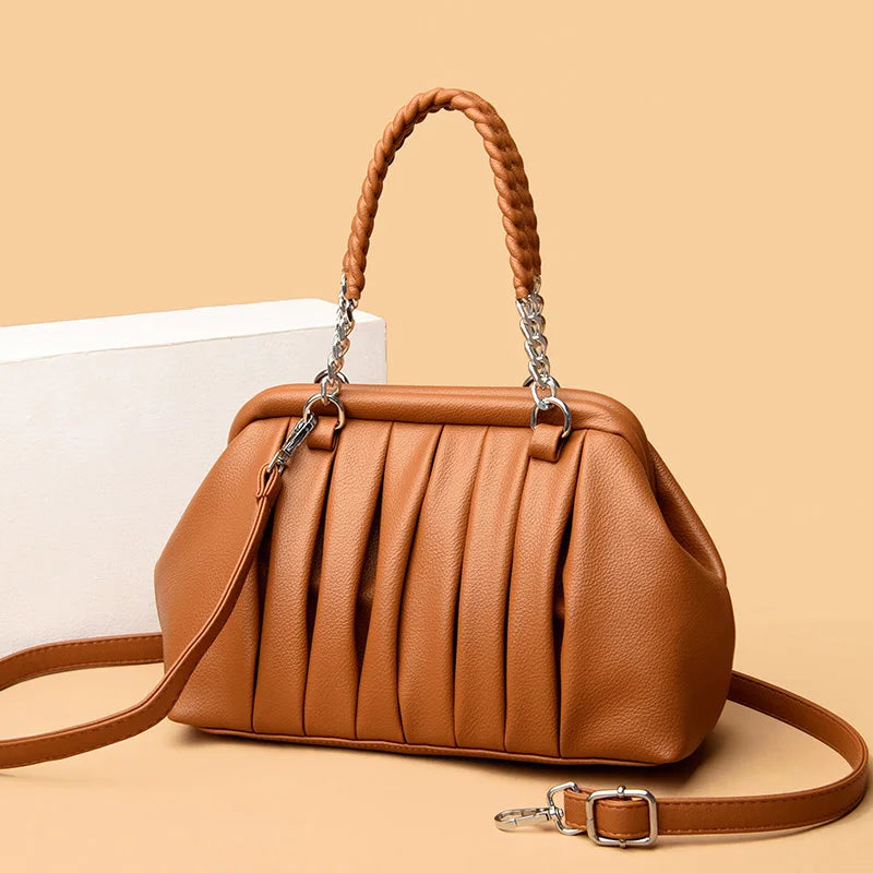Premium Large Leather Women’s Vintage Tote Bag