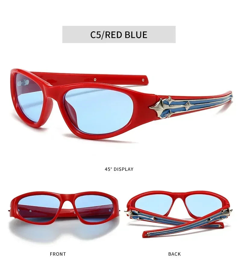 Cat Eye Sunglasses Rivet Star Sunglasses
