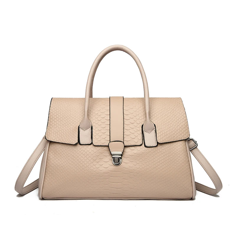 Women’s Oversized Snake Pattern Tote Bag