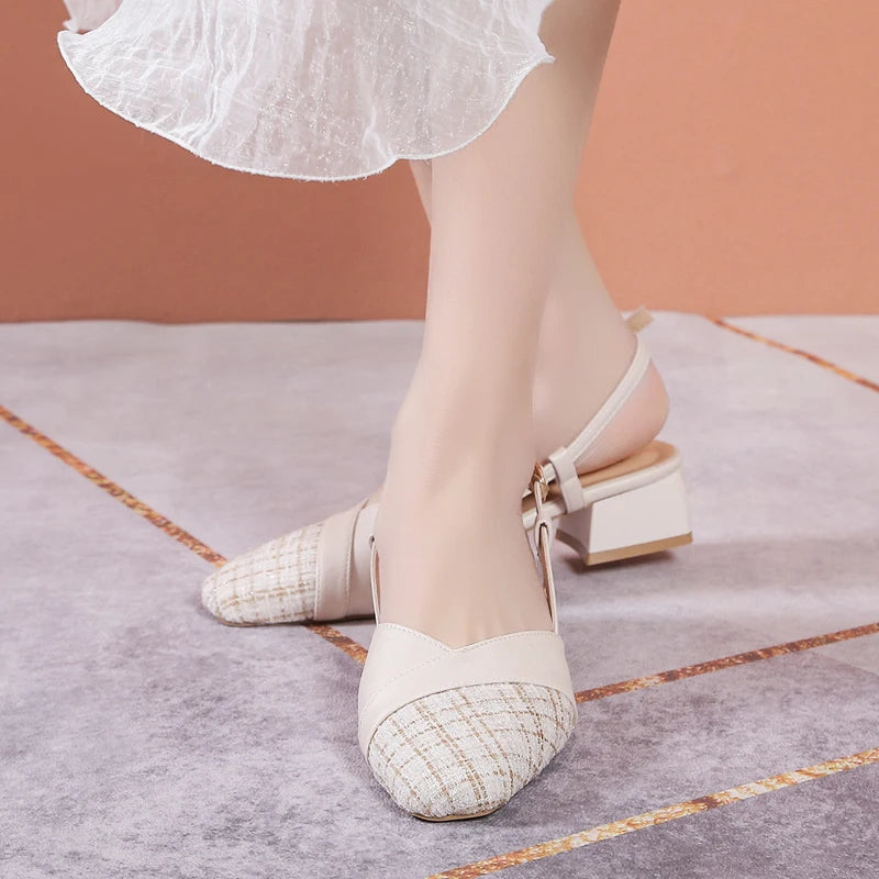 Women’s Buckle Strap Chunky Block Heel Sandals