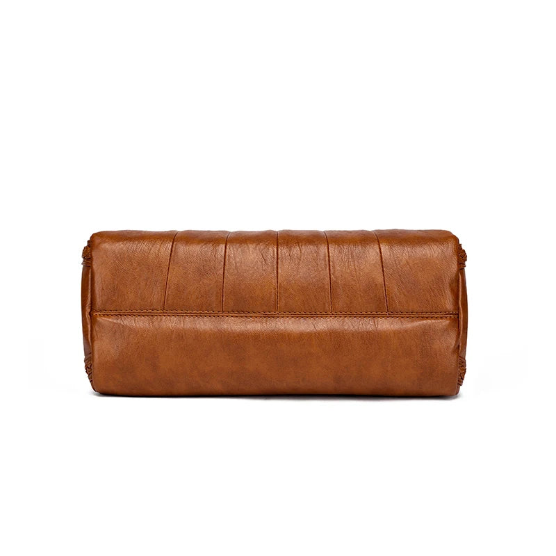 Soft Leather Weave Style Handbag