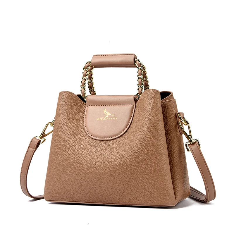 Alligator Patent PU Leather Shoulder Bag