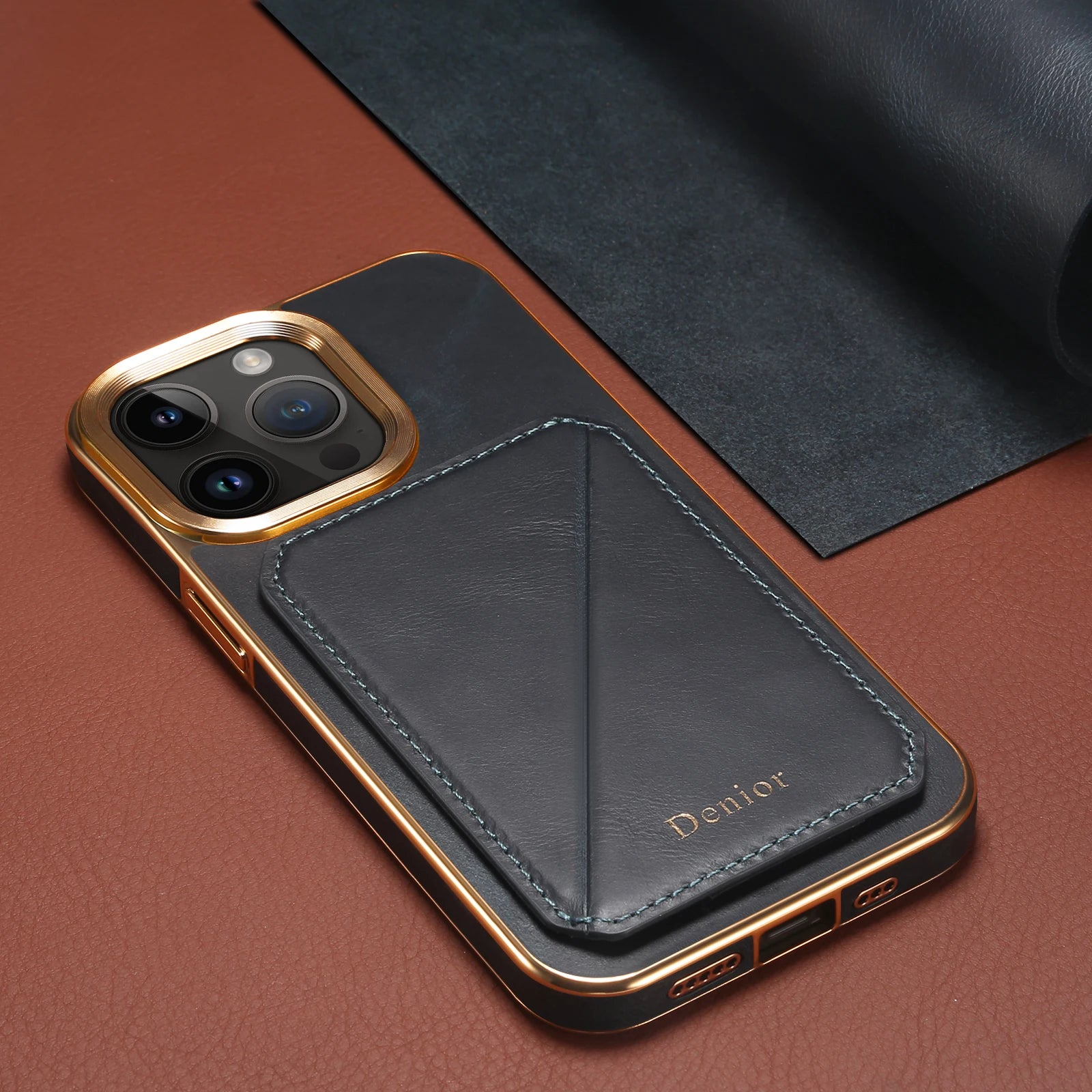 Denior iPhone Business Leather Case – Premium Protective Back Cover for iPhone