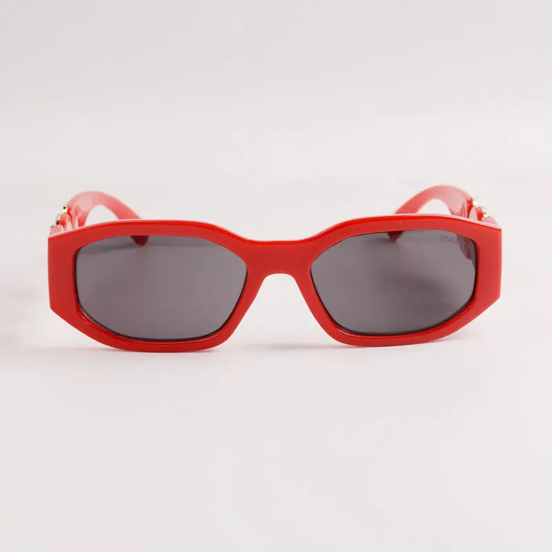 Classic Oval Shaped Gold Black Sunglasses