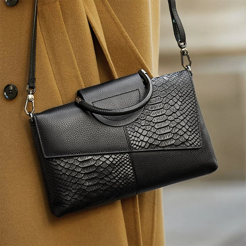 Elegant  PU Synthetic Leather Crossbody Bag