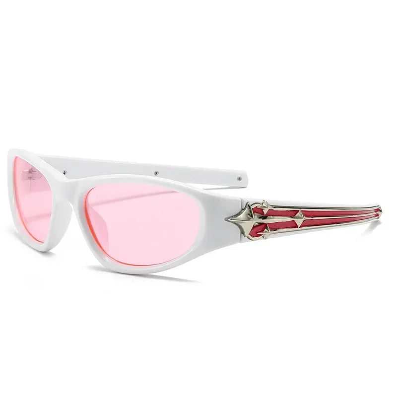 Cat Eye Sunglasses Rivet Star Sunglasses