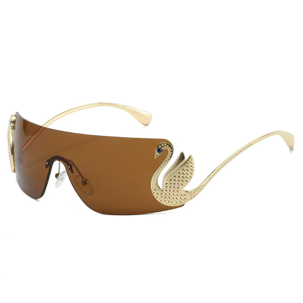 Vintage Luxury Rimless Sunglasses