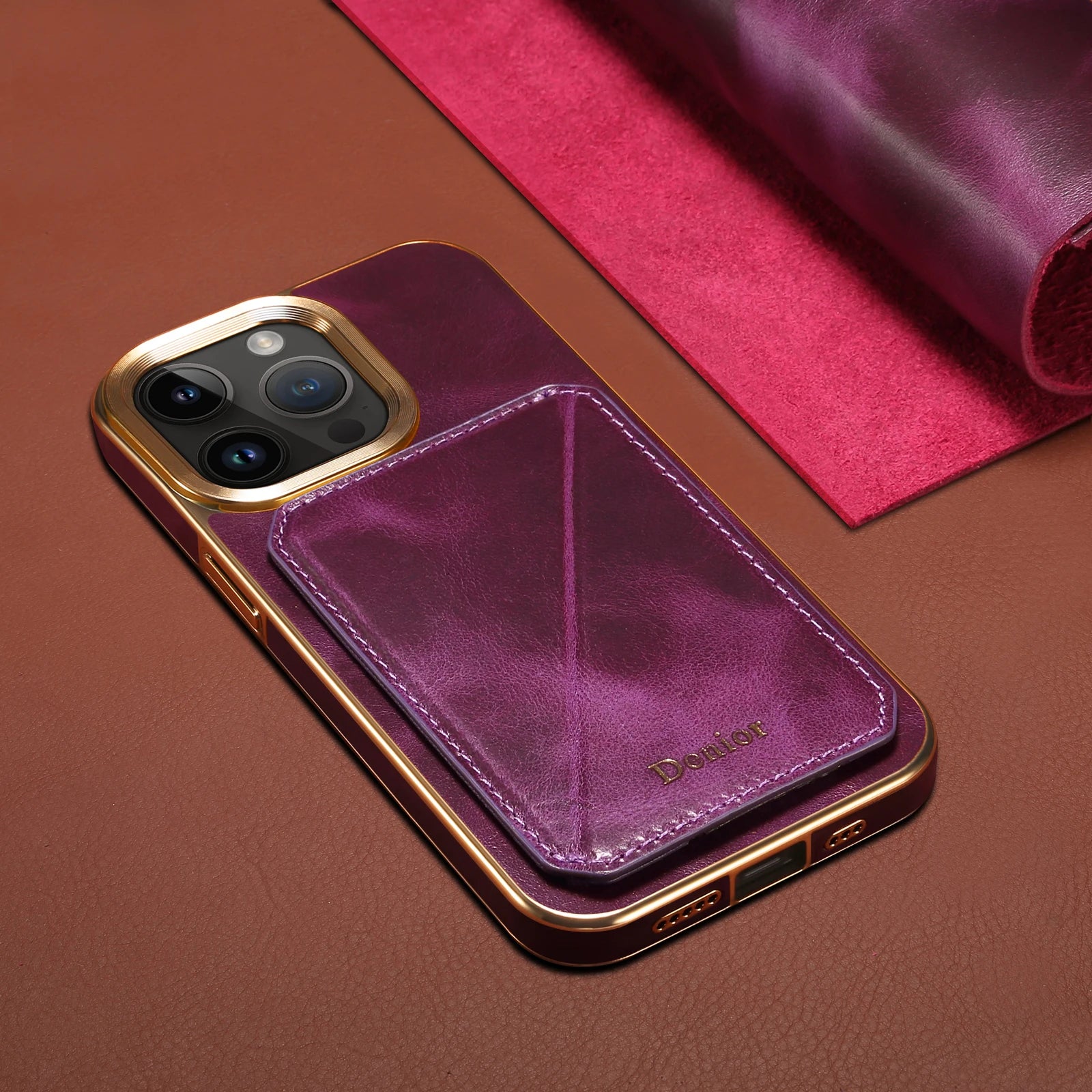 Denior iPhone Business Leather Case – Premium Protective Back Cover for iPhone