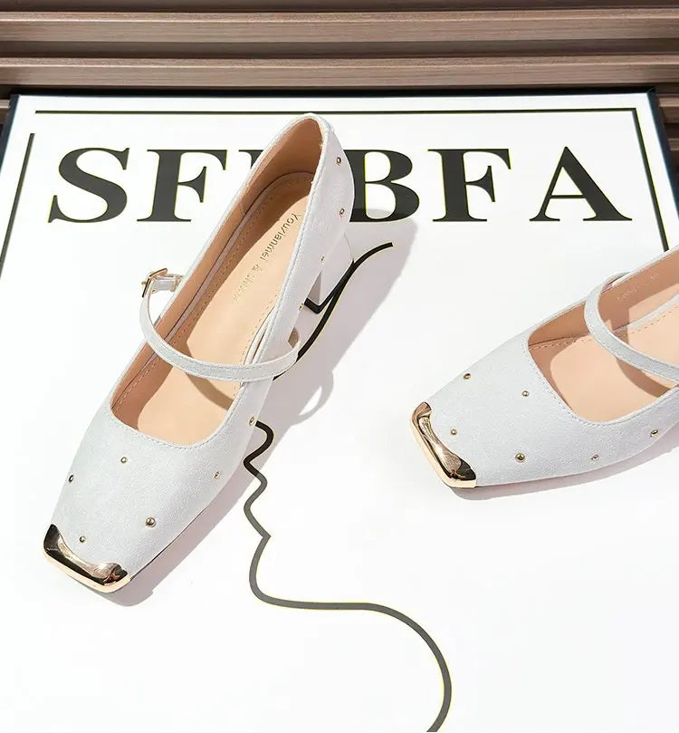 Women’s Genuine Leather Square Toe Loafers