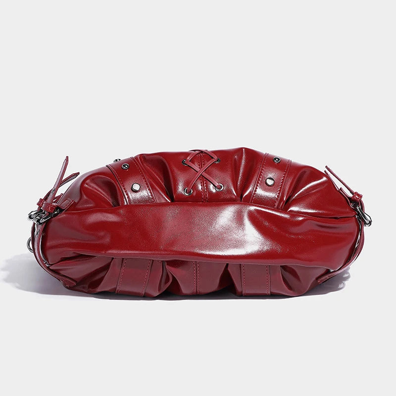 Women’s Vintage Studded Motorcycle Handbag