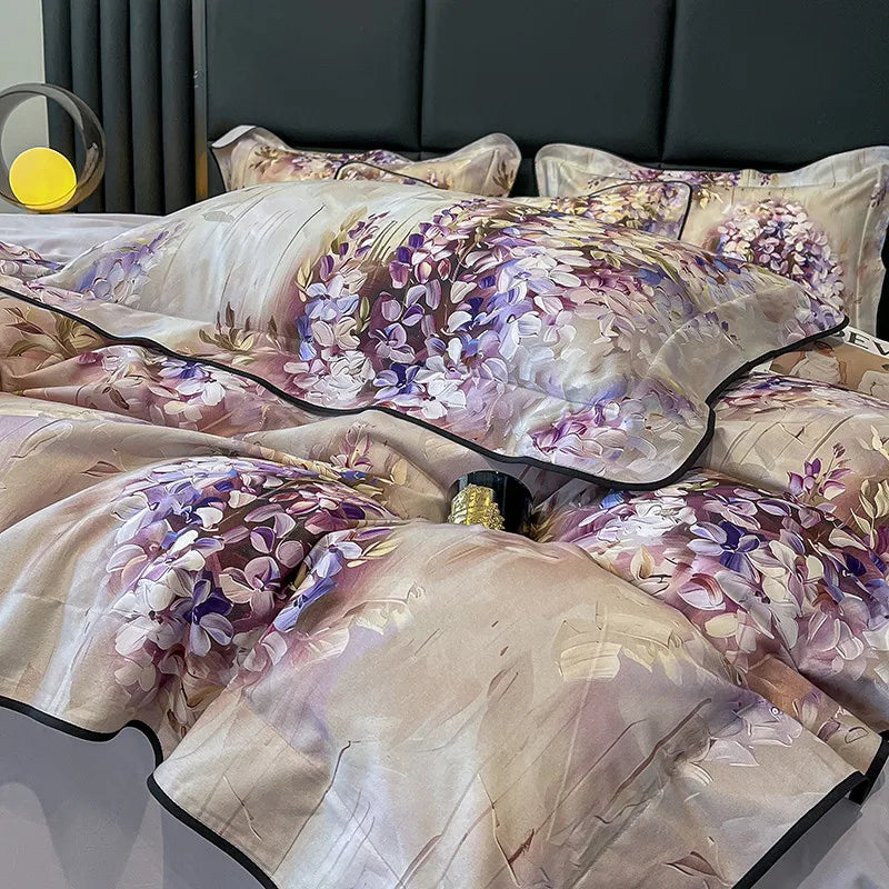 Elegant  Floral Vibrant Bedding Set