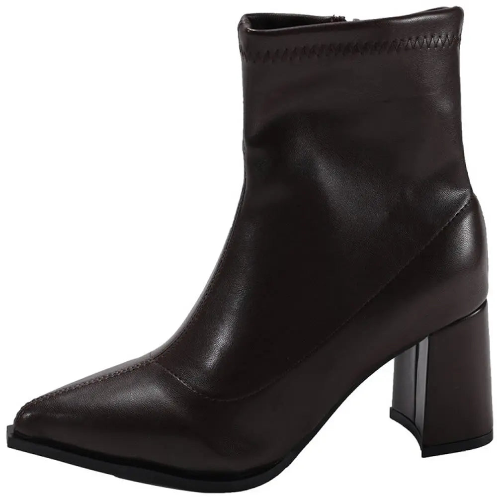 Women’s Vintage Pointed Toe Ankle Boots