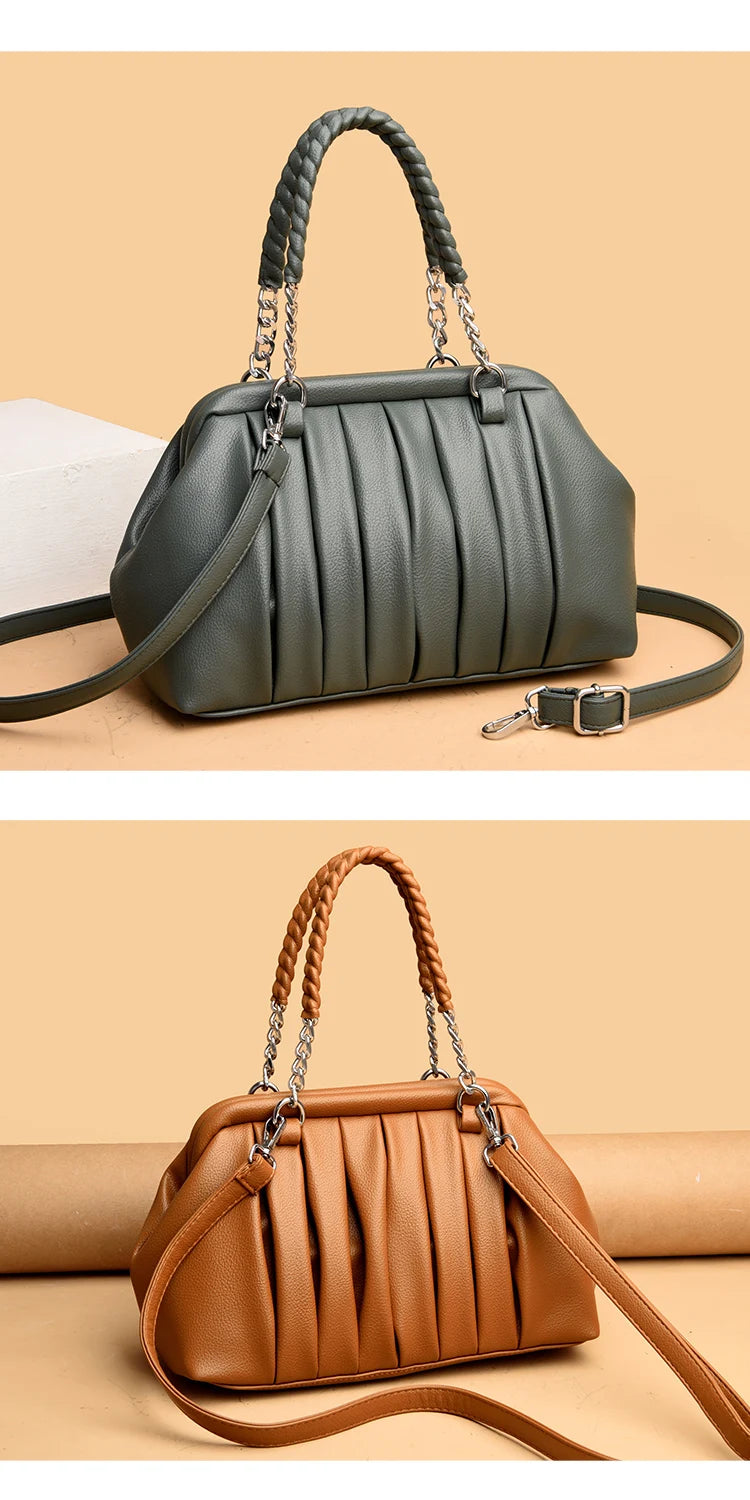 Premium Large Leather Women’s Vintage Tote Bag