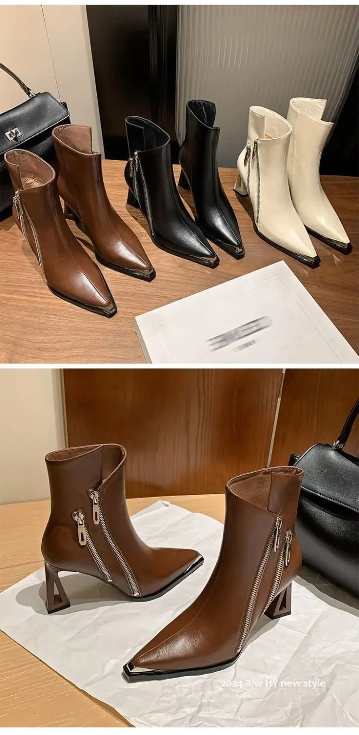 Women’s Handmade Genuine Leather Ankle Boots