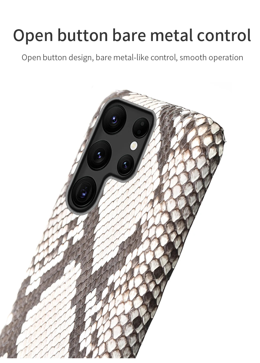 Samsung Galaxy Genuine Python Leather Case – Premium Snakeskin Back Cover