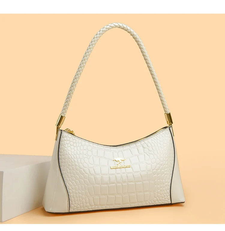 Crocodile Pattern Leather Casual Sac Bag