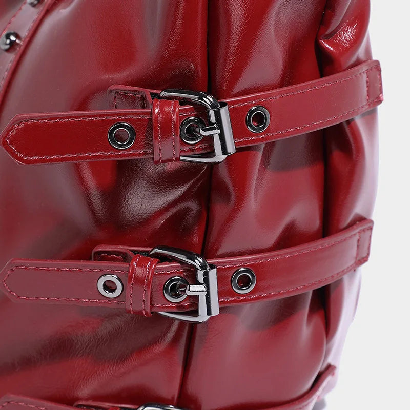 Women’s Vintage Studded Motorcycle Handbag