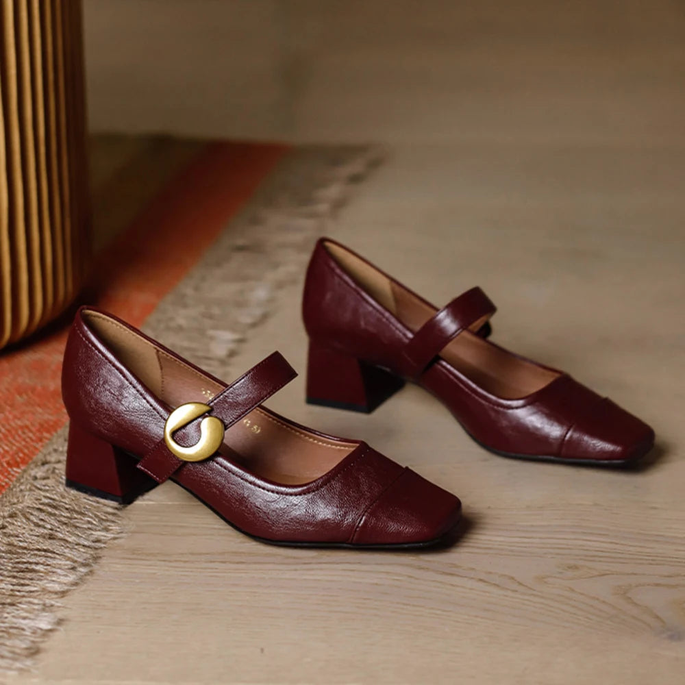 Women’s Square Toe Mary Jane Loafers