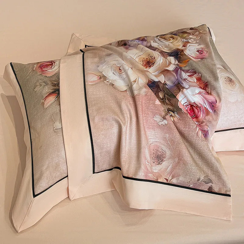 Elegant  Floral Vibrant Bedding Set