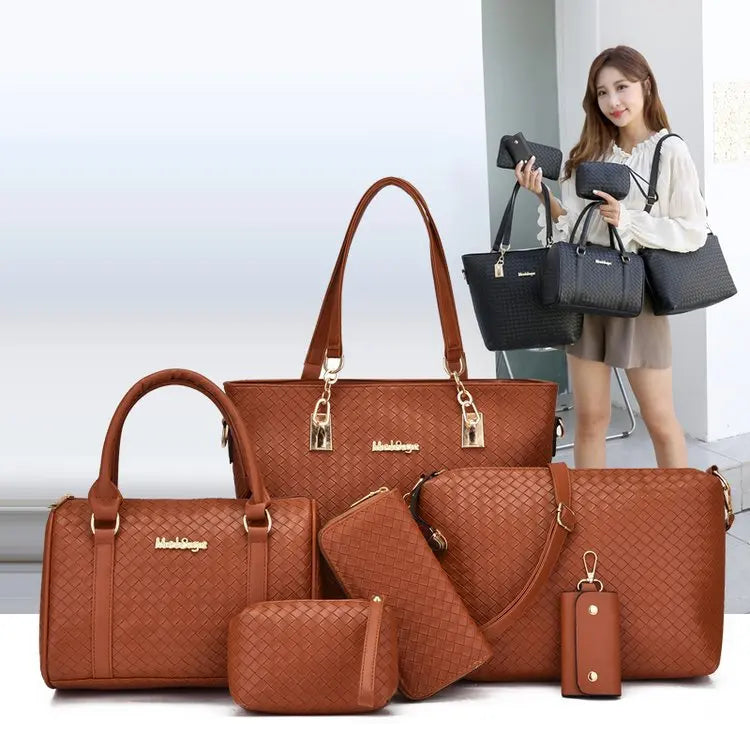 Fashion Urban Large 6-Piece Crossbody Handbag Set
