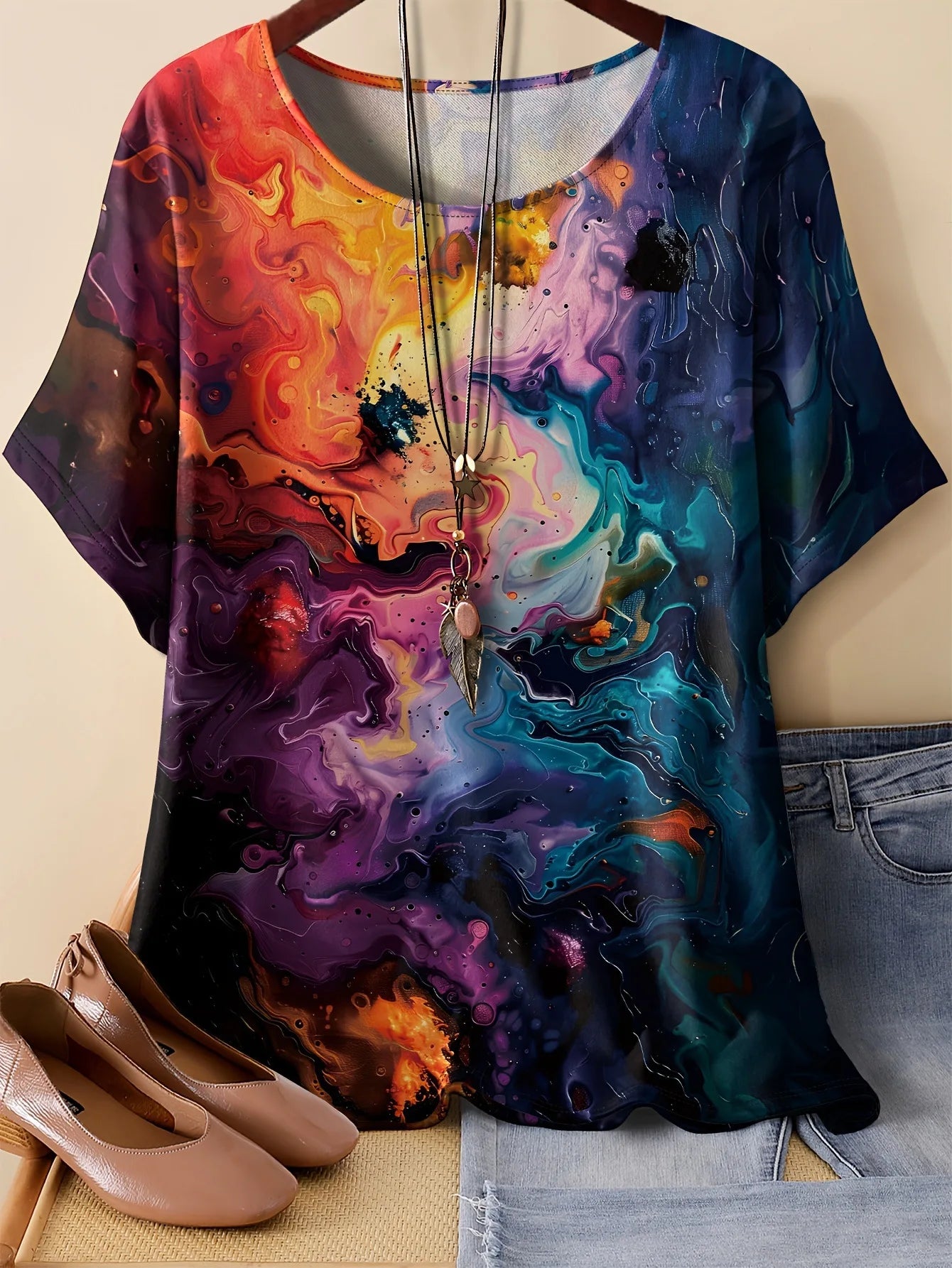 Summer Flower Butterfly T-Shirt