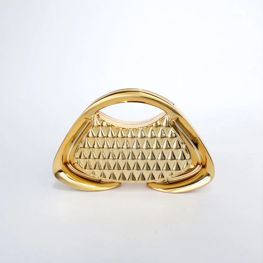 Unique Metallic Chain Crossbody Bag