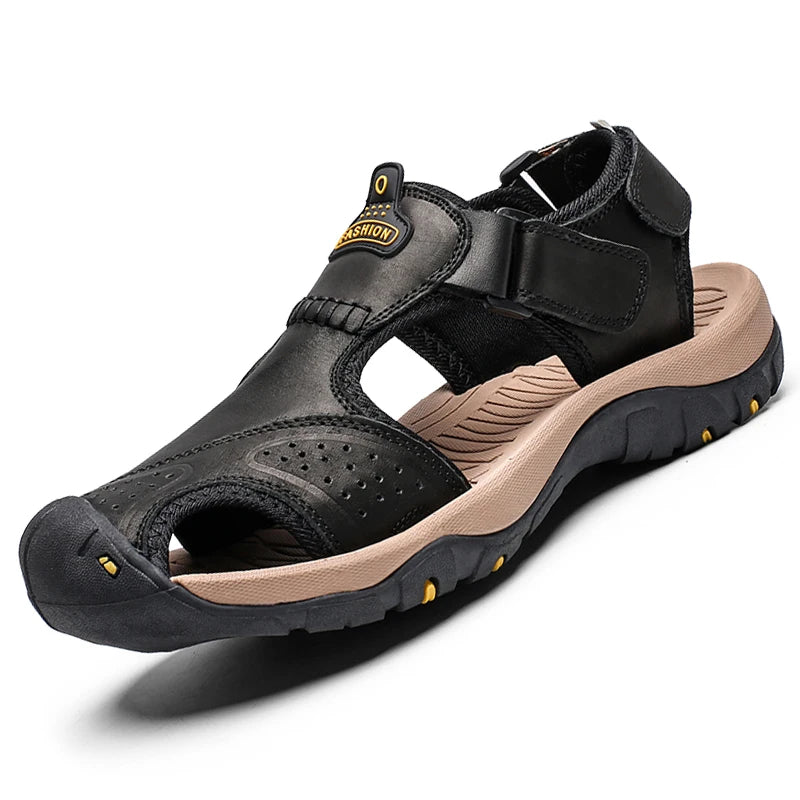 Men’s Summer Leather Sandals Comfortable Large Size