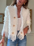 Elegant Double-breasted Tassel Jacket