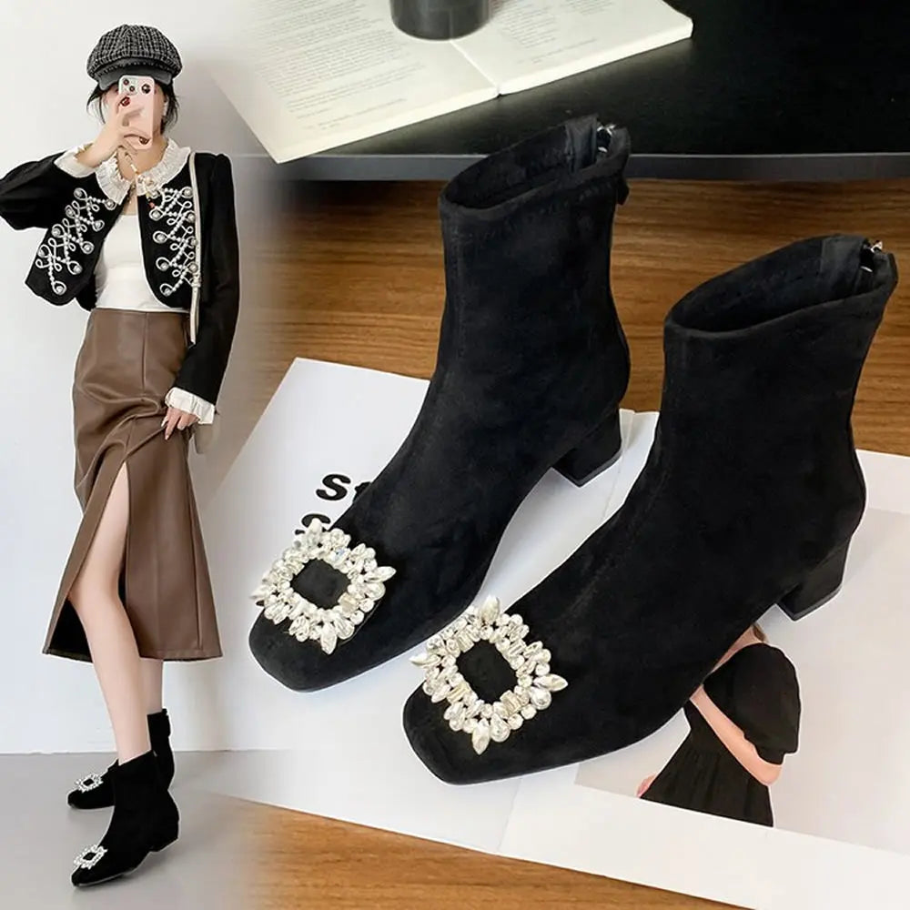Women’s Square Toe Mid-Calf Boots