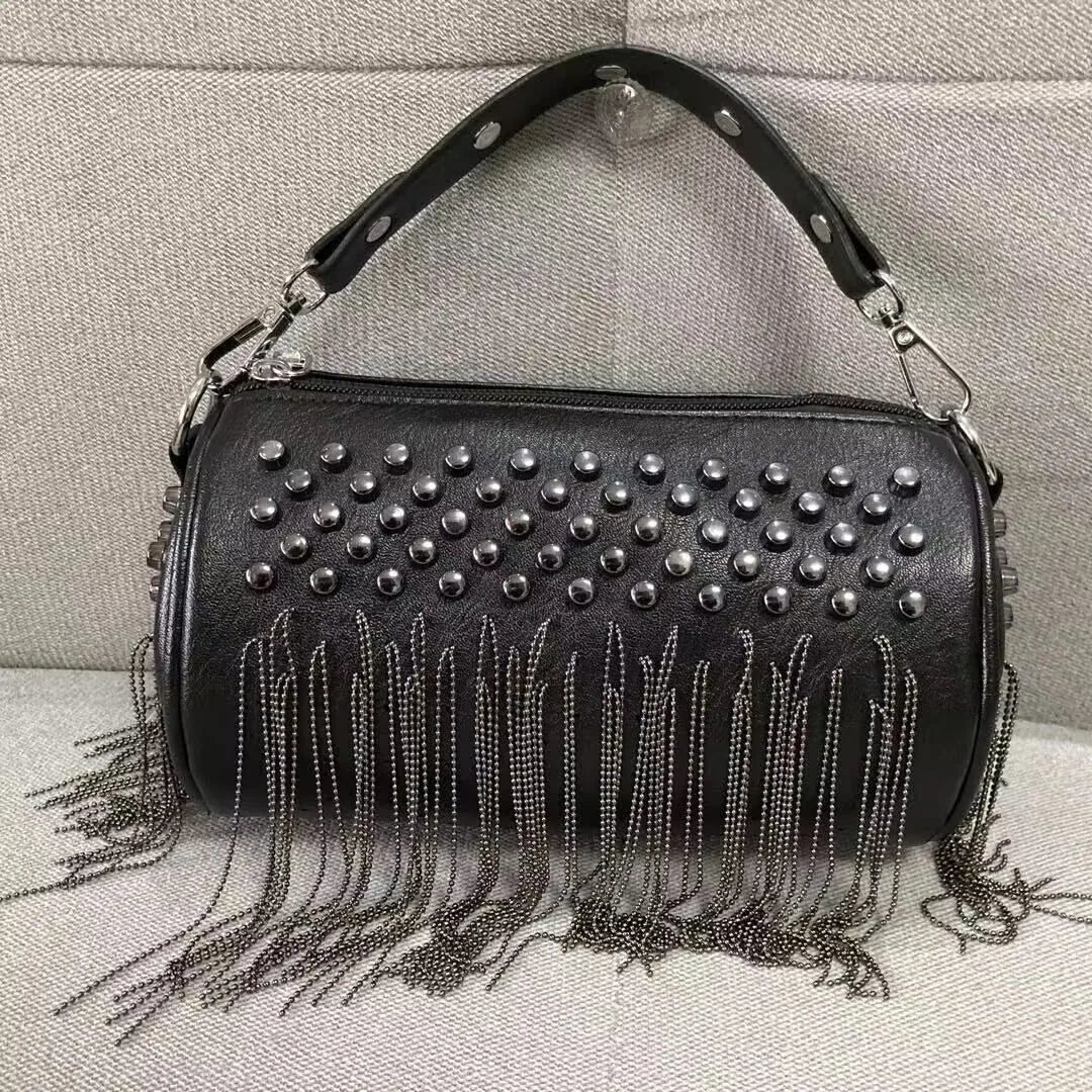 Tassel Rivet Women’s Shoulder & Crossbody Bag