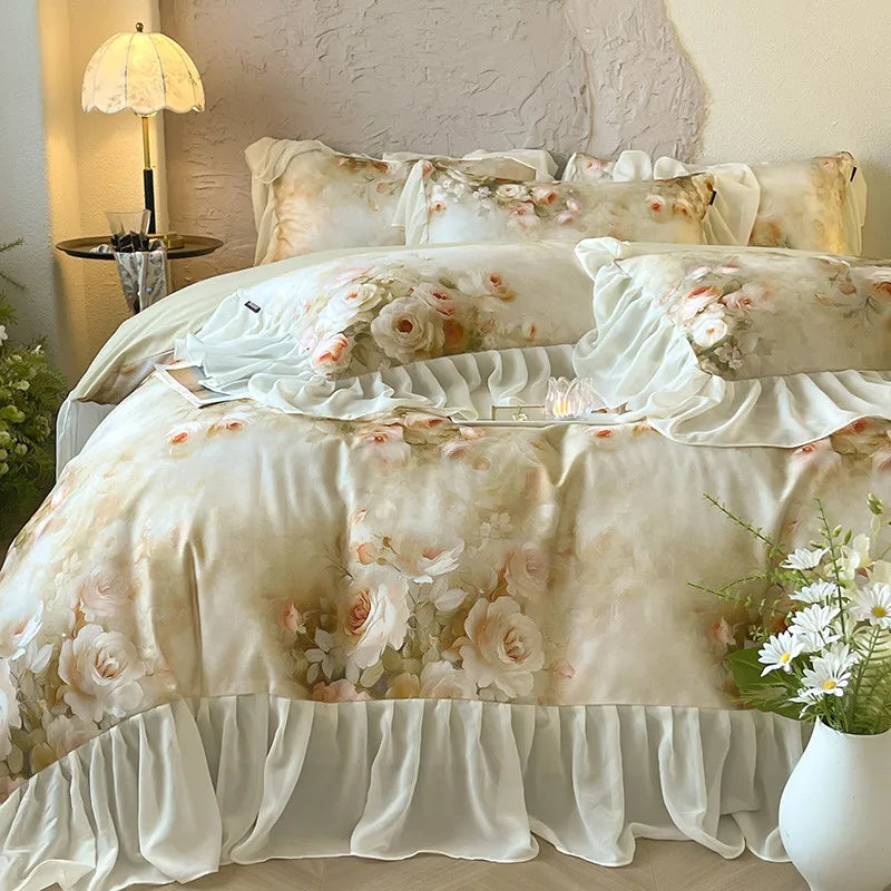100% Cotton Brushed Hypoallergenic Elegant Bedding Set