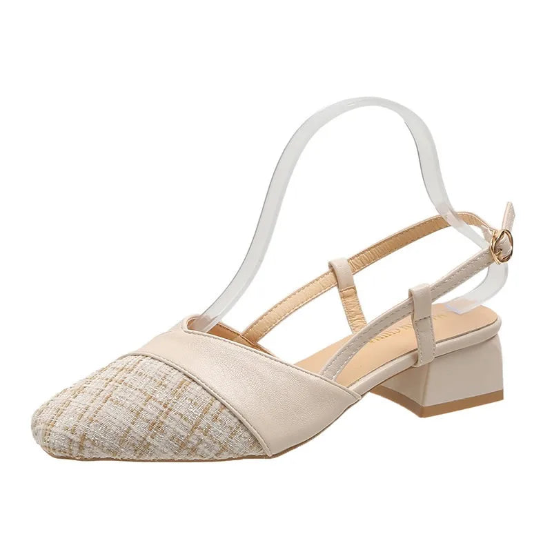 Women’s Buckle Strap Chunky Block Heel Sandals