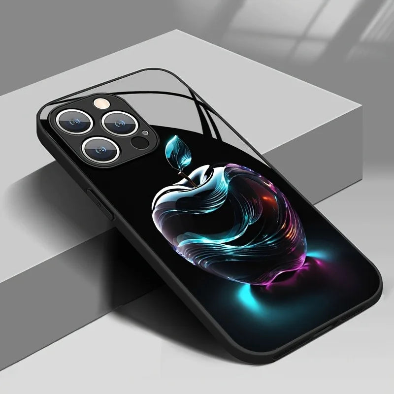 Fantasy Crystal Tempered Glass iPhone Case