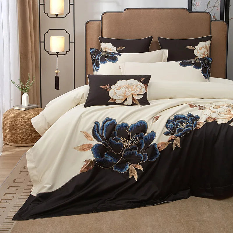 Luxurious Oriental Embroidery 600TC Egyptian Cotton