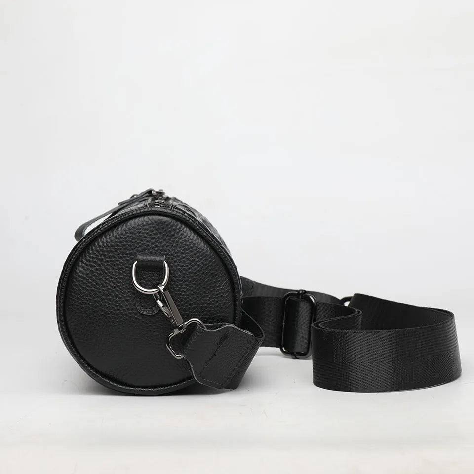 Crocodile Pattern Genuine Leather Shoulder Bag