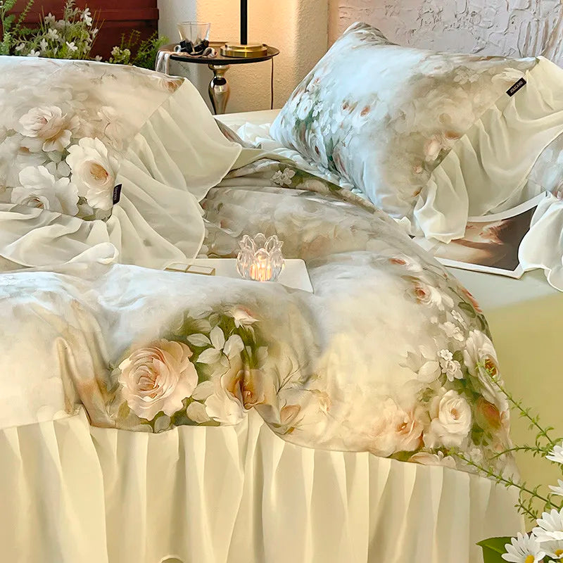 100% Cotton Brushed Hypoallergenic Elegant Bedding Set