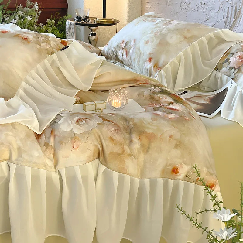 100% Cotton Brushed Hypoallergenic Elegant Bedding Set