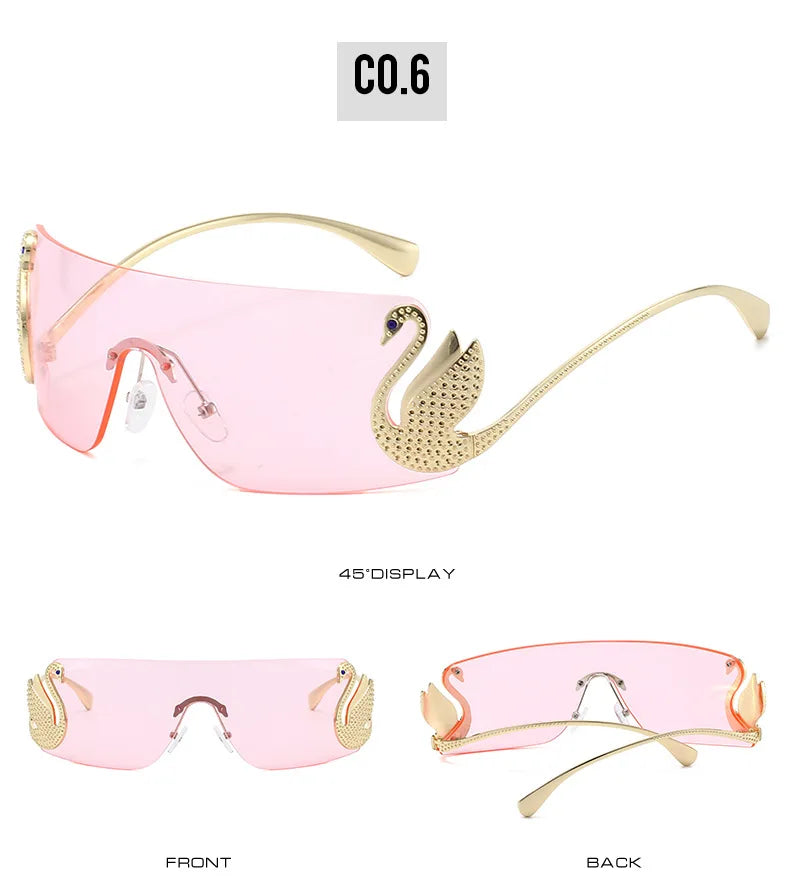 Vintage Luxury Rimless Sunglasses