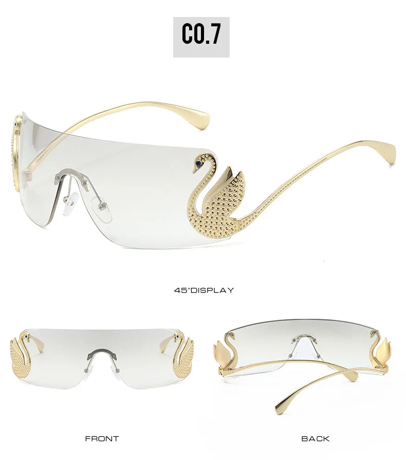 Vintage Luxury Rimless Sunglasses