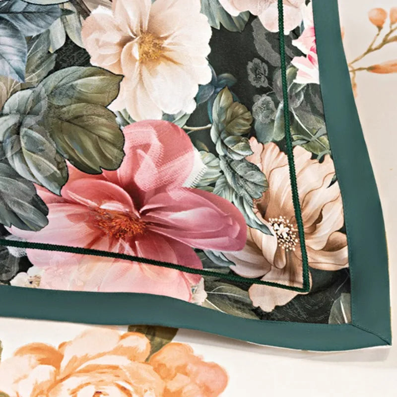  Vintage Chic Blooming Flowers Jacquard Bedding Set