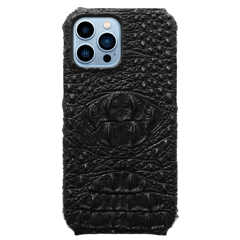Elegant 3D Head Style Phone Case for iPhone – Premium Leather Cover