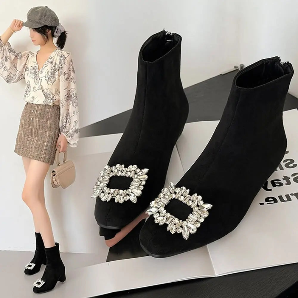 Women’s Square Toe Mid-Calf Boots