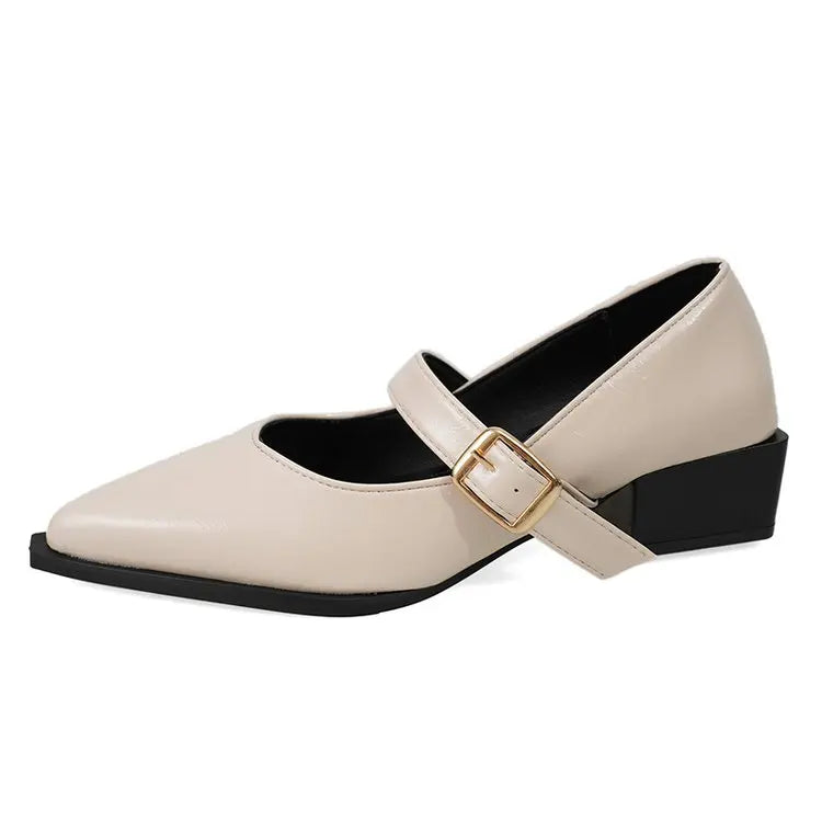 Pointed Toe Mary Jane Pumps