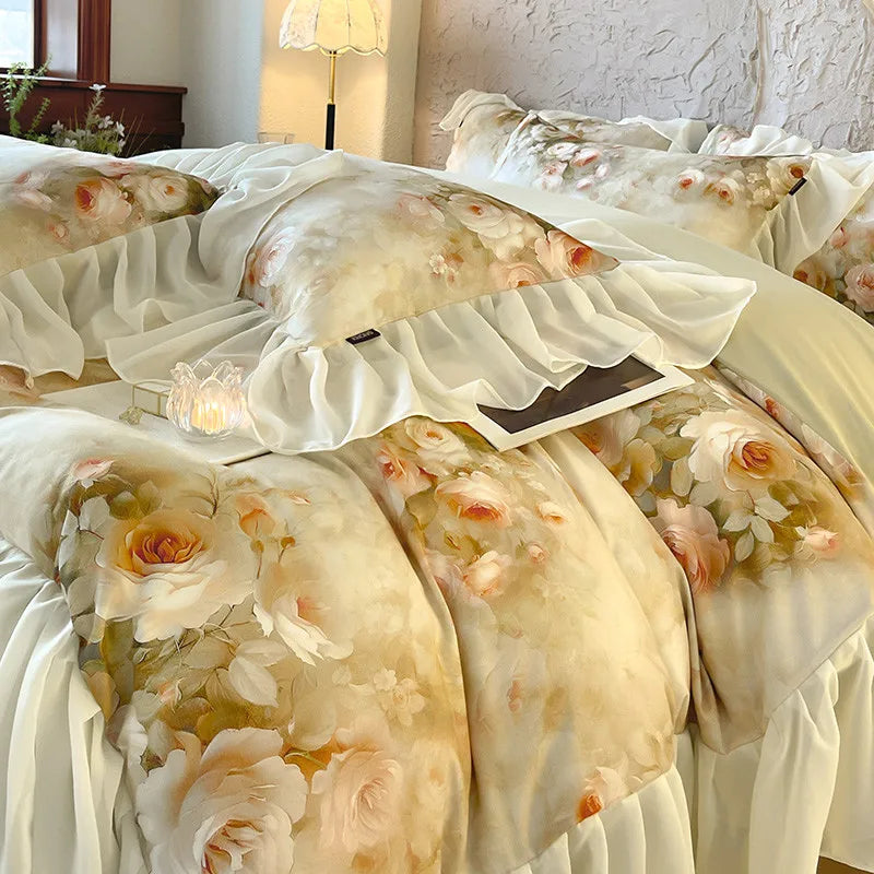 100% Cotton Brushed Hypoallergenic Elegant Bedding Set