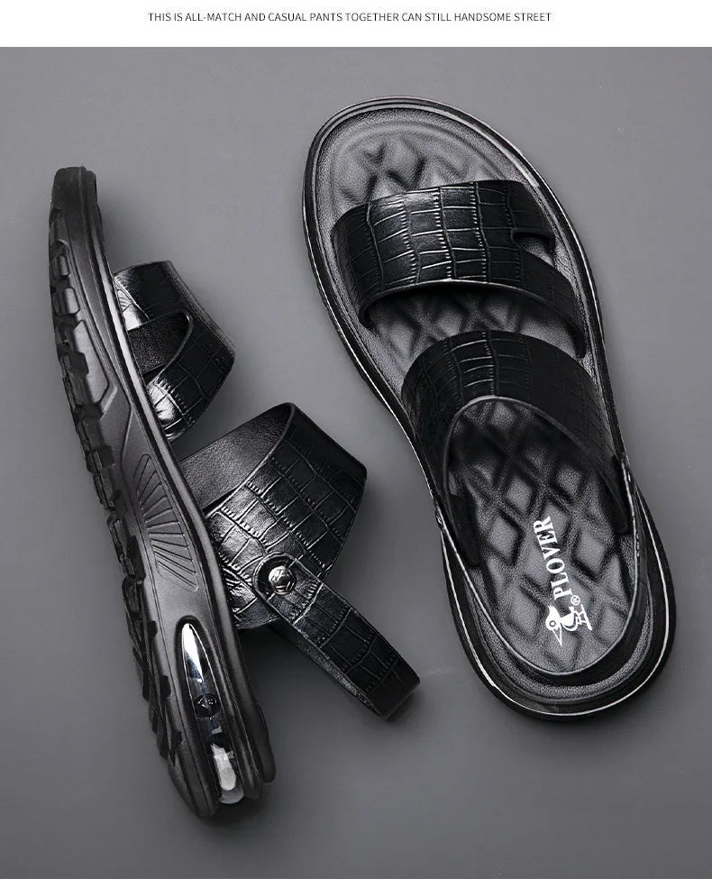 Men’s Designer Leather Sandals – Summer Shoes