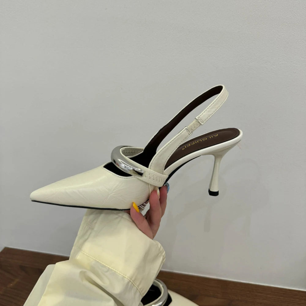 Women’s Pointed Toe Slingback High Heel Pumps