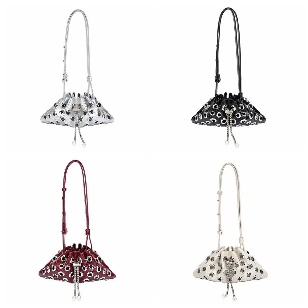Unique Metal Stud Rivet Shoulder Bag