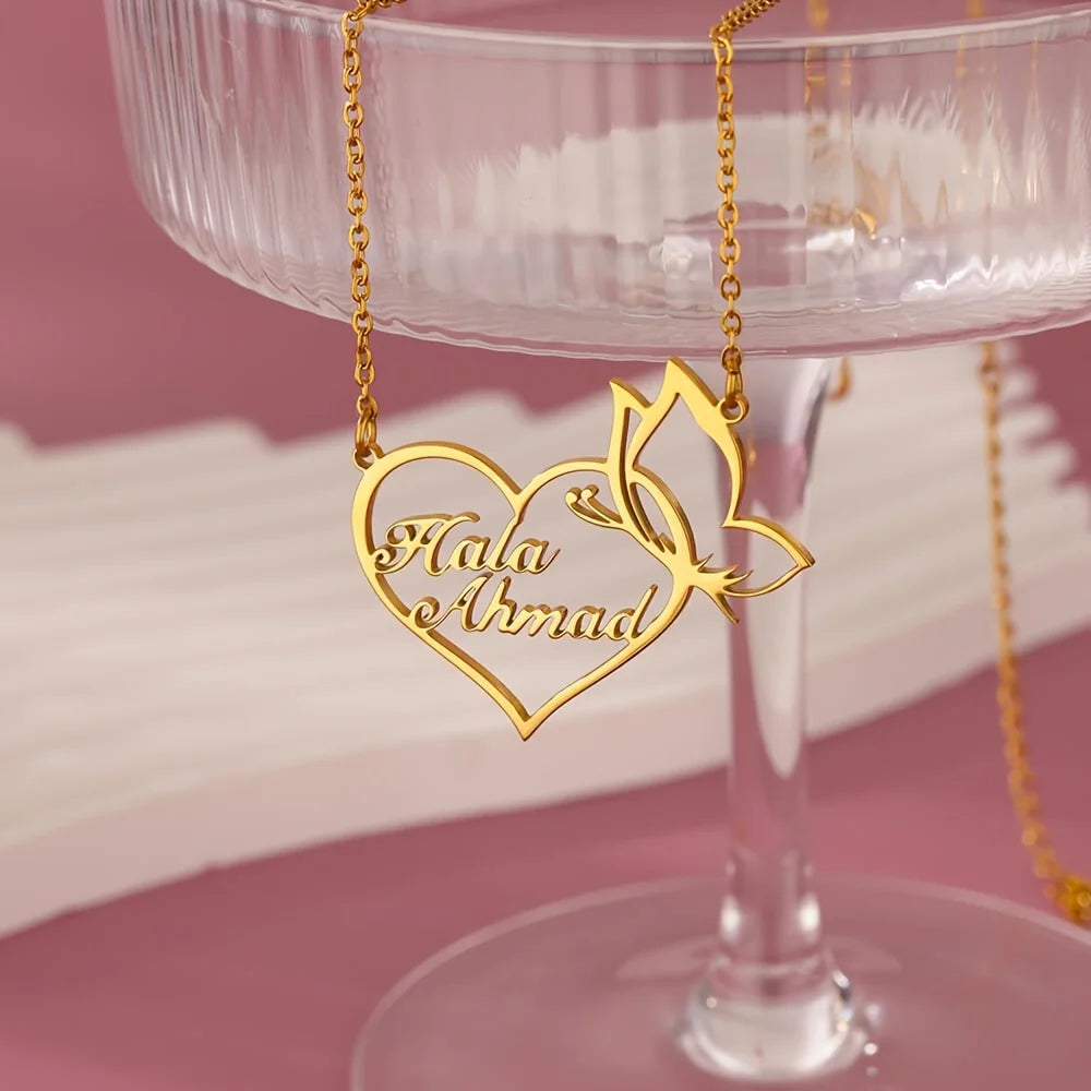 Custom Double Name Personalized Necklace