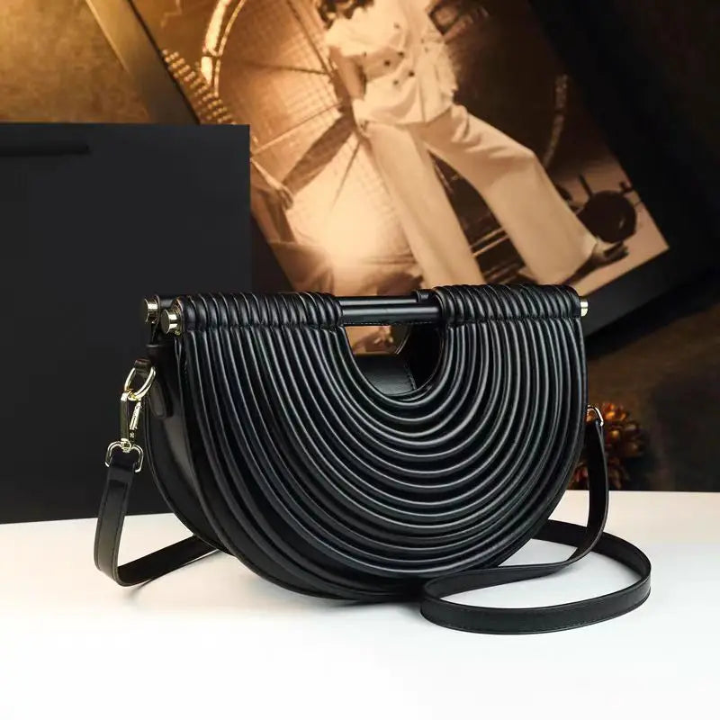 Gold Handwoven Hobo Bag Designer Evening Clutch